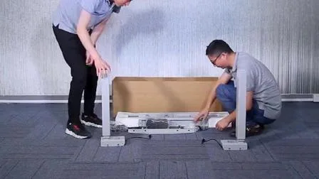 Einfach zu montierendes, verstellbares Stehtischgestell für Kinder im Arbeitszimmer. Verstellbare Tischbeine